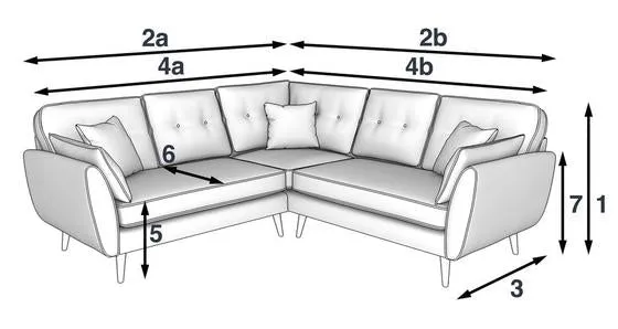 2 Piece 2 Arms Seater Zinc Sofa