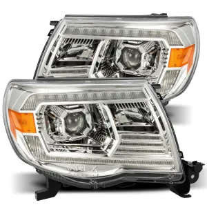 2005-2011 Toyota Tacoma LUXX-Series LED Projector Headlights Chrome Alpha-Rex 880740