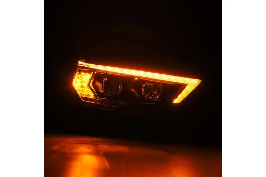 2014-22 Toyota 4Runner AlphaRex LUXX Series LED Projector Headlights, Black