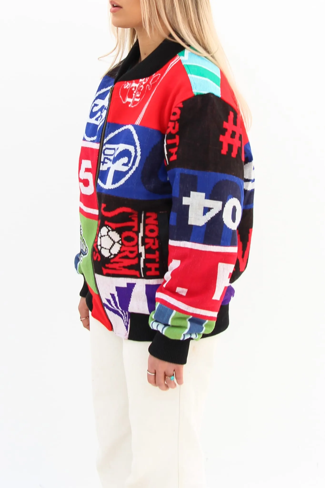 AM Re-Worked Football Scarf Jacket #52