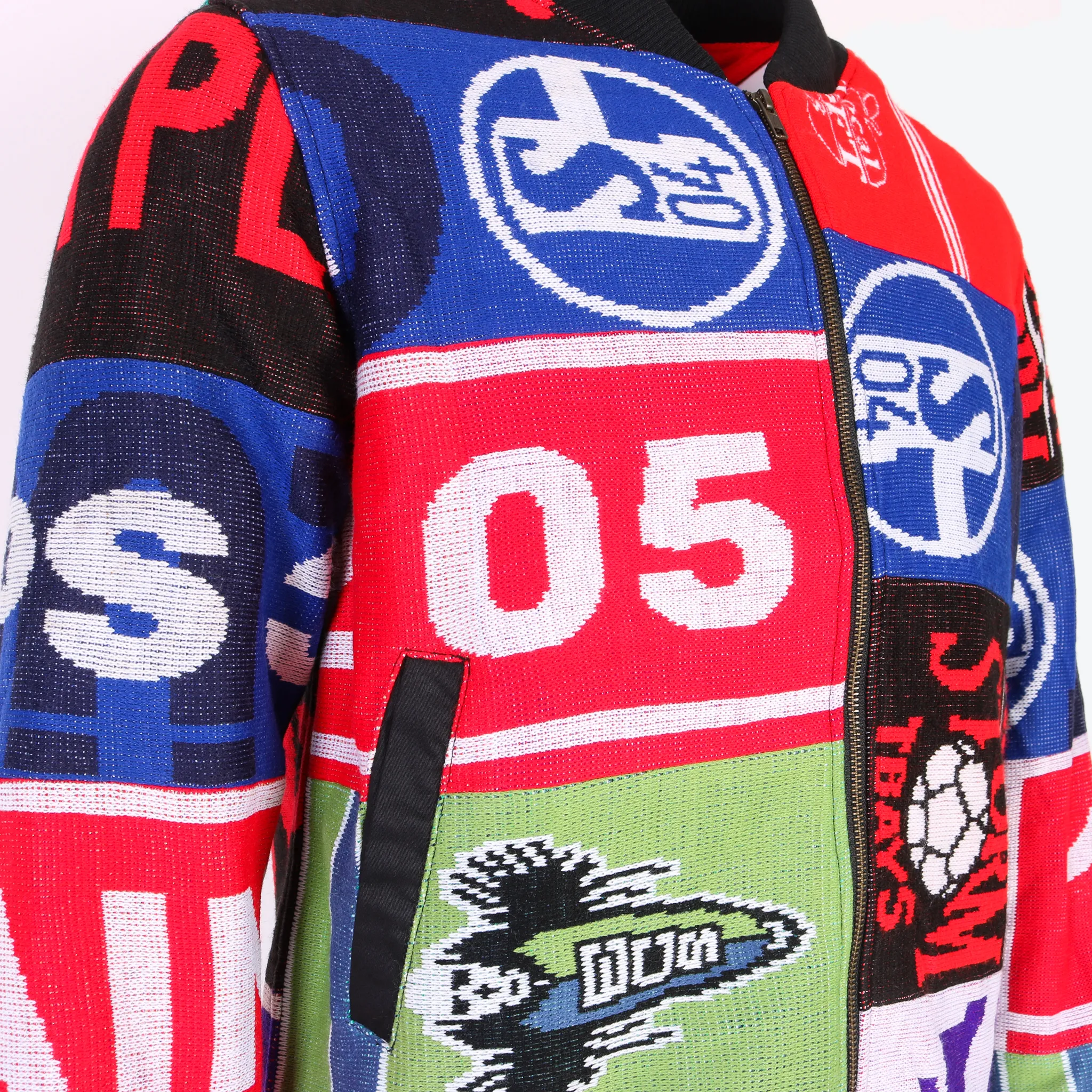 AM Re-Worked Football Scarf Jacket #52