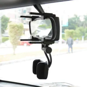 Car Rear View Mirror Phone Holder