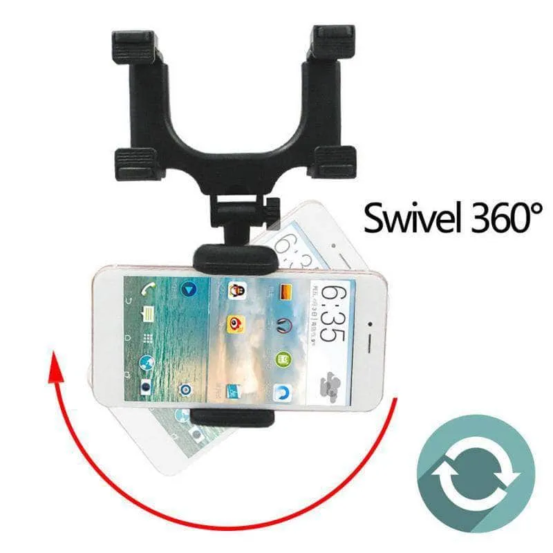 Car Rear View Mirror Phone Holder