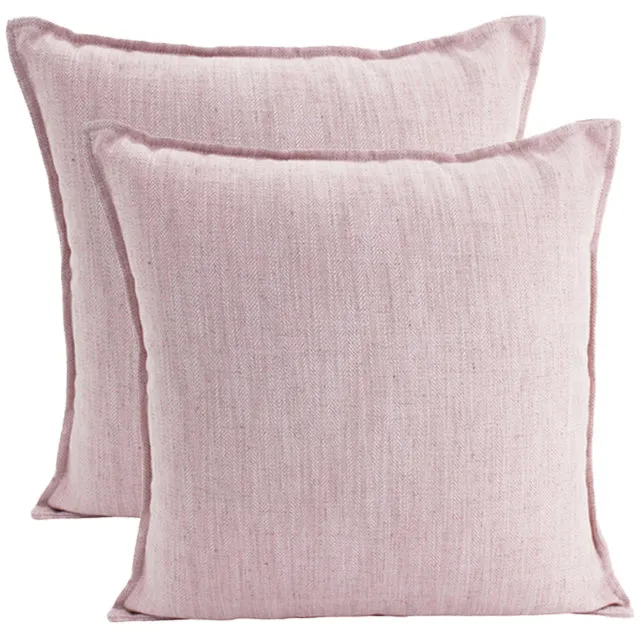 Cushion Linen Baby Pink 55 x 55cm