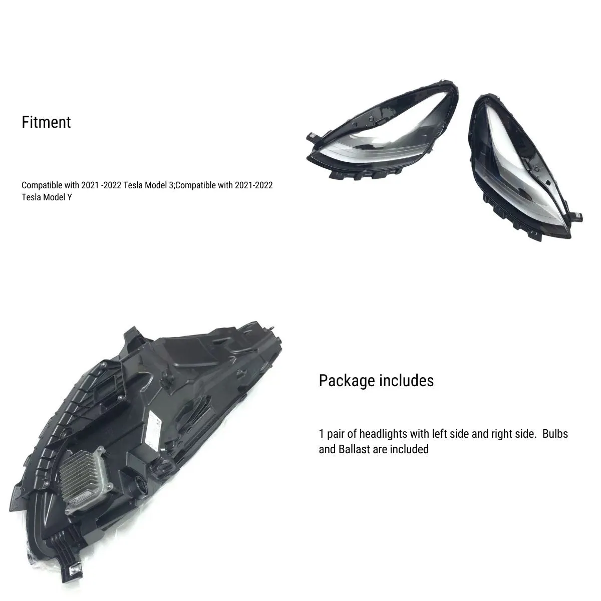 Headlight Assembly  For Tesla Model 3