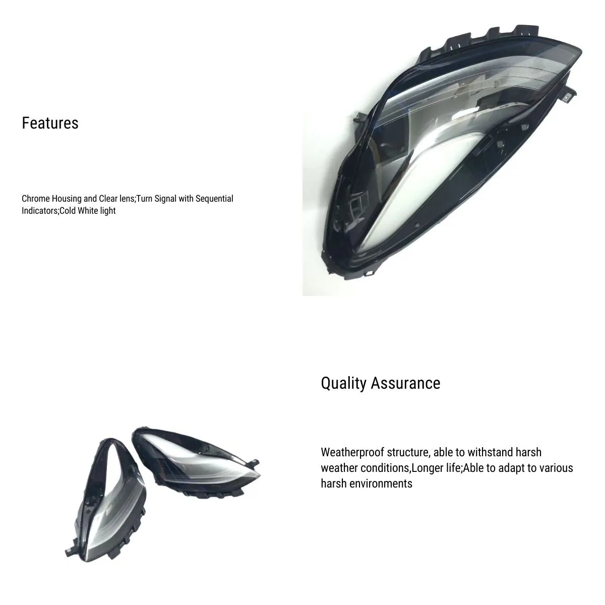 Headlight Assembly  For Tesla Model 3