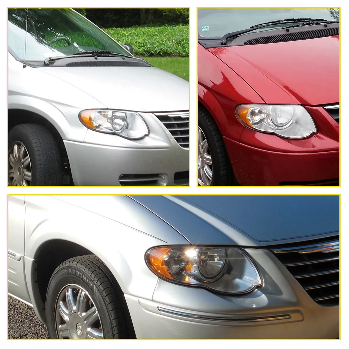 Headlights Assembly For 2005-2007 Chrysler Town & Country Van 4-Door With Long Wheel Base Models