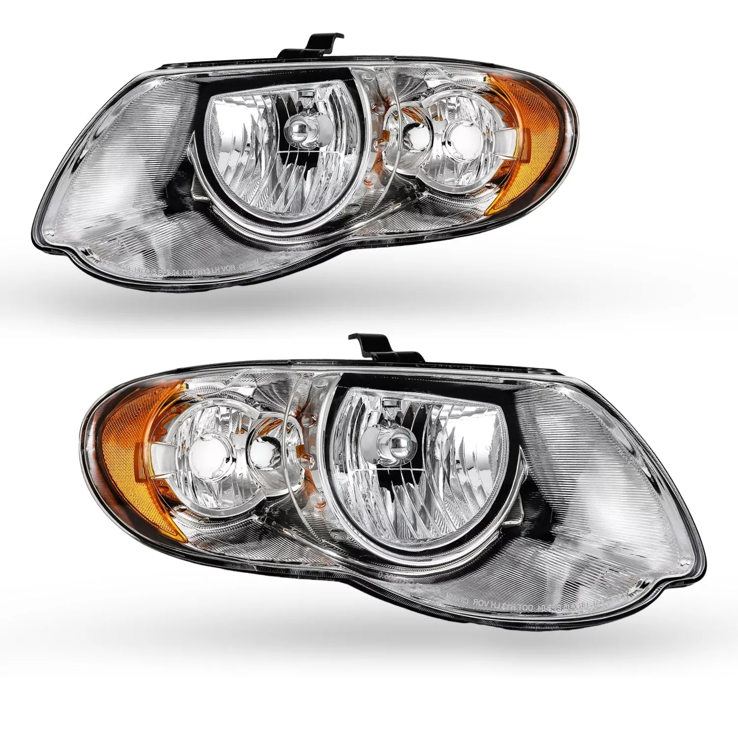 Headlights Assembly For 2005-2007 Chrysler Town & Country Van 4-Door With Long Wheel Base Models