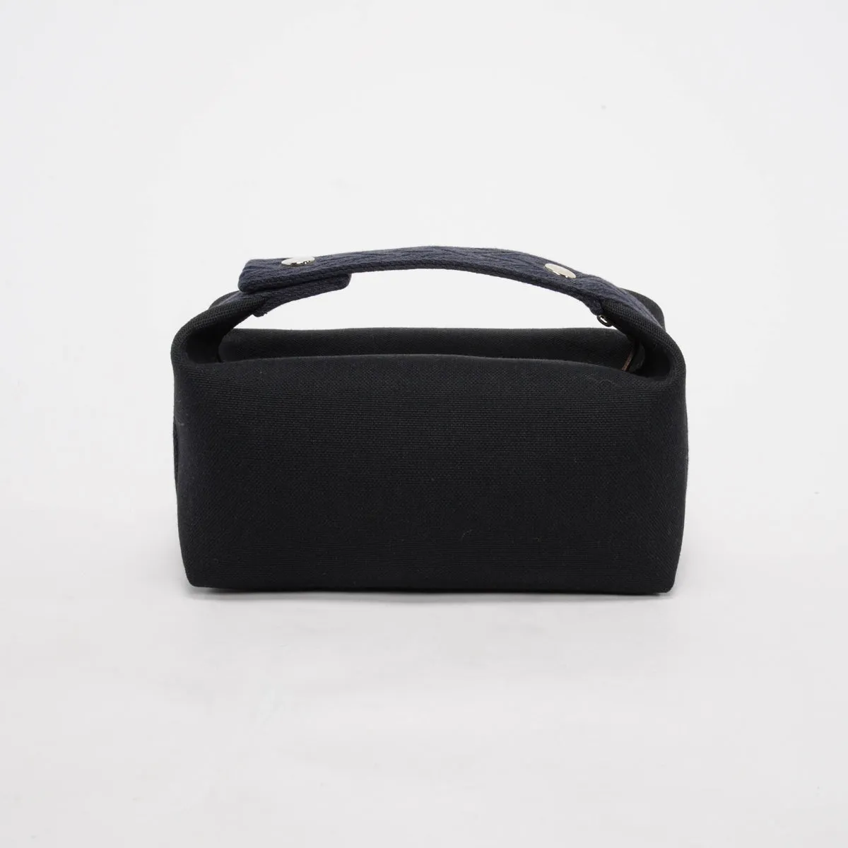 Hermes Black Canvas Bride-A-Brac Small Case