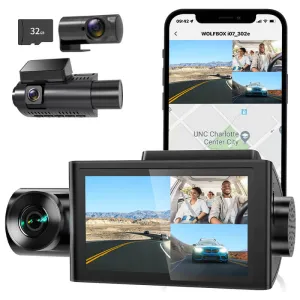 i07 | 3 Channel 2.5K 1080P 1080P Dashboard Recorder Built-in GPS WiFi