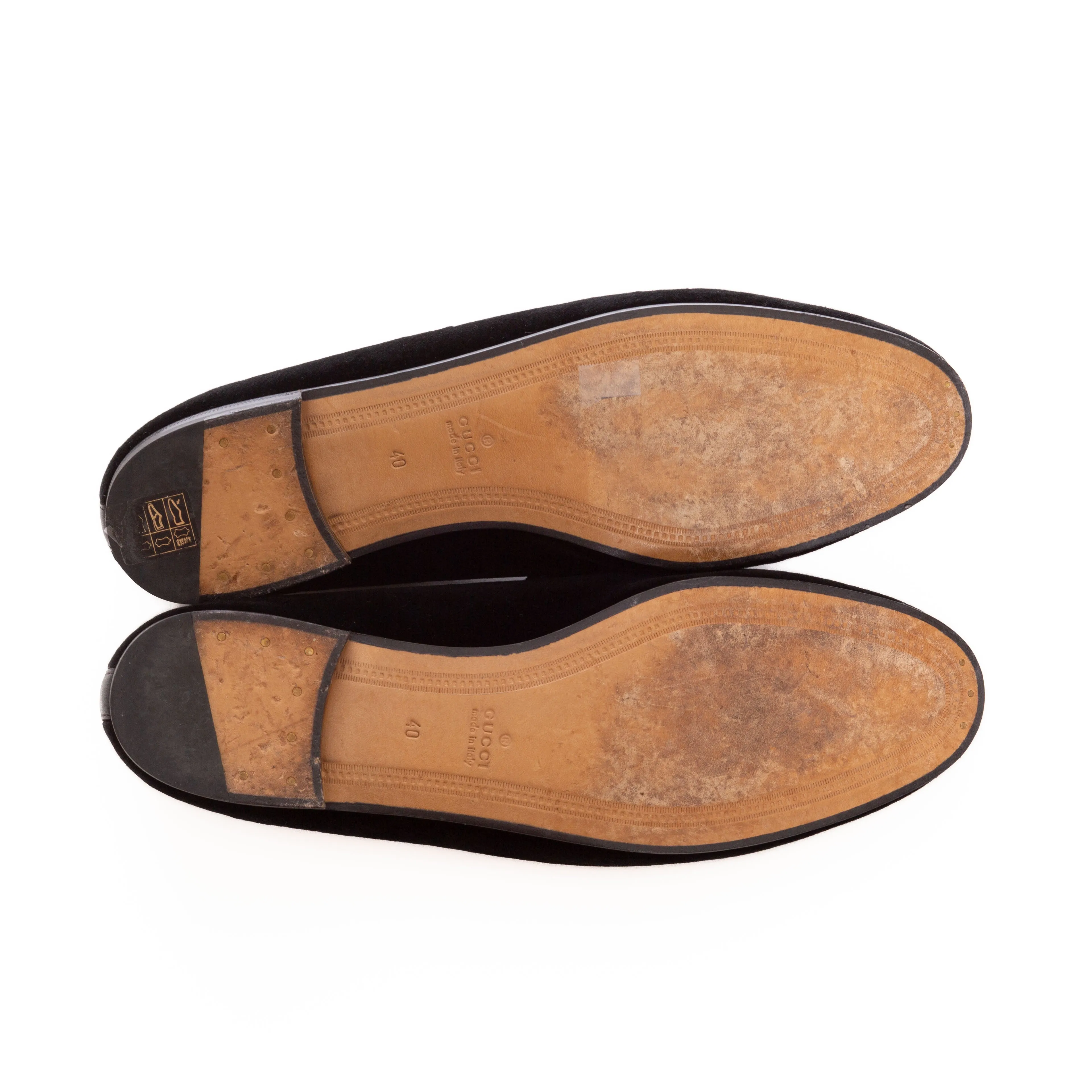Jordaan Black Velvet Horsebit Loafers 40