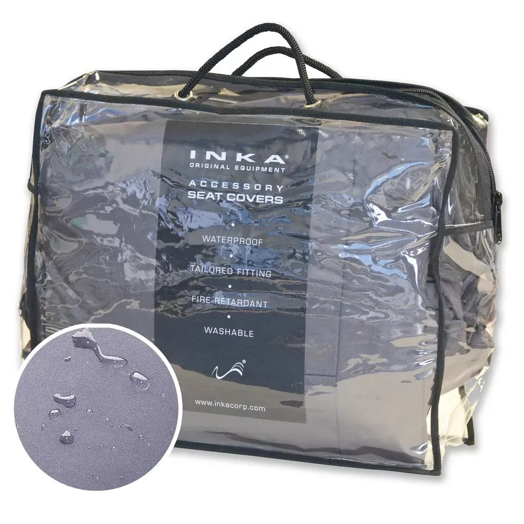 Mercedes Benz Sprinter Front Double Passenger INKA Waterproof Seat Covers Grey MY 13-16