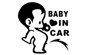 New Baby In Car Car Vinyl Sticker for Window Bumper