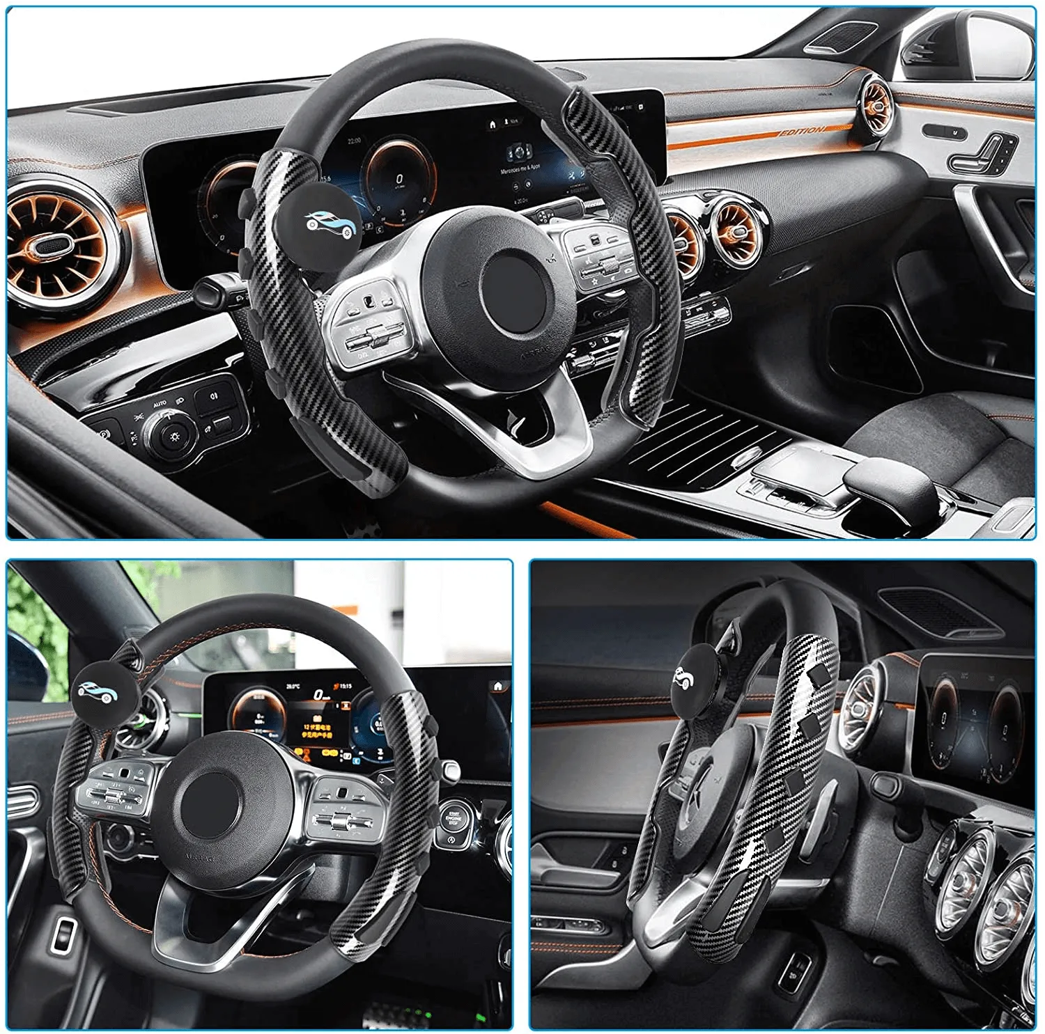 Universal Anti-Slip Car Steering Wheel Booster Cover